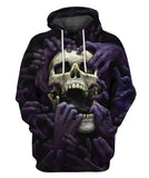 Unisex Hoodie All Over Print Skull Gifts Skull Hopeless Unisex Hoodie