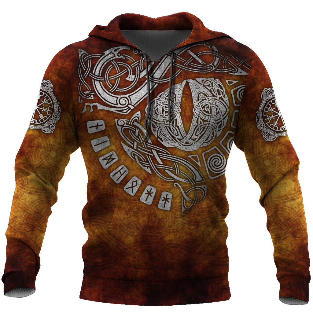 Unisex Hoodie All Over Print Viking Gifts Vikings Tattoo Unisex Hoodie