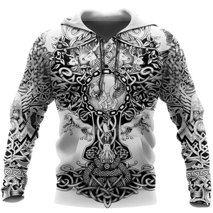 Unisex Hoodie All Over Print Viking Gifts 3D All Over Printed Sons Of Vikings Unisex Hoodie