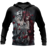 Unisex Hoodie All Over Print Skull Gifts Rider and Skull Is My Life Unisex Hoodie