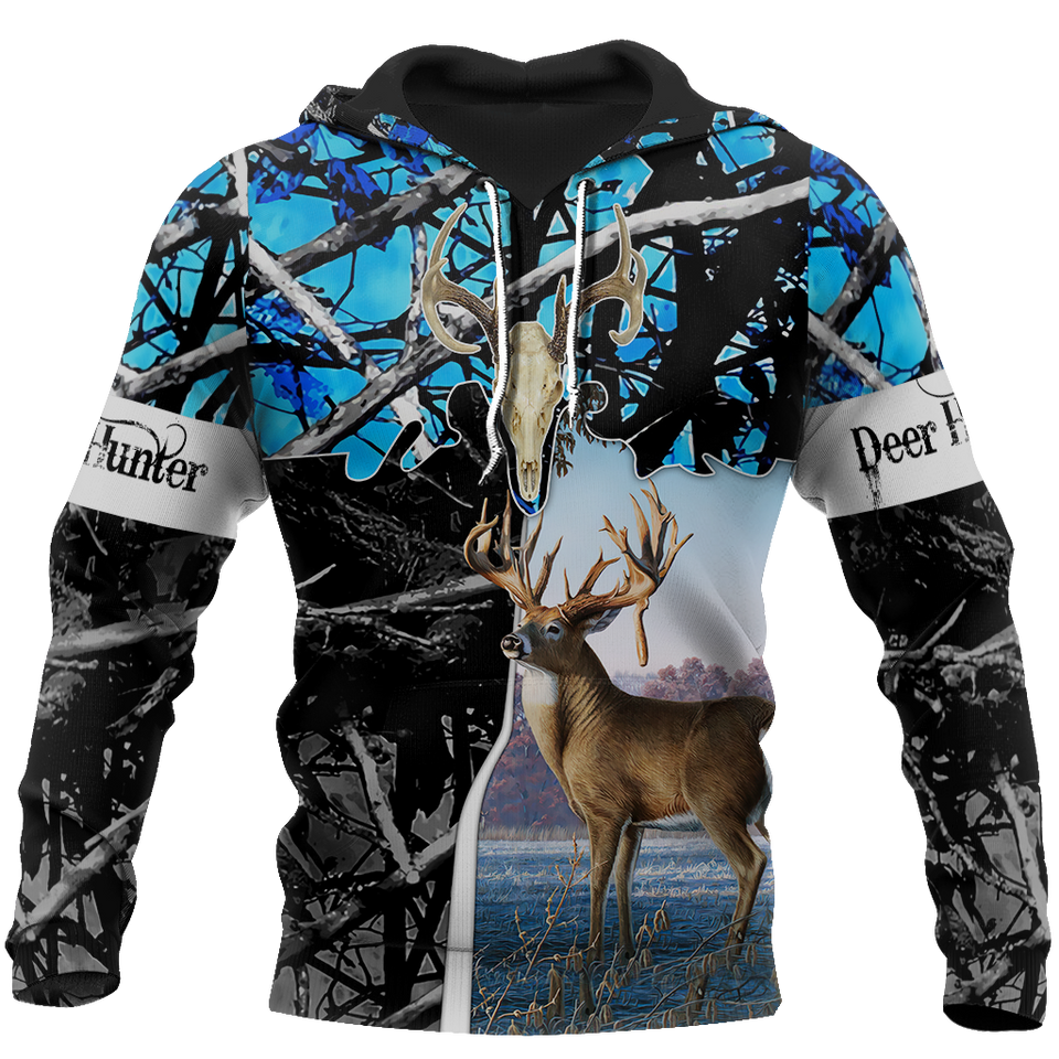 Unisex Hoodie All Over Print Hunting Gifts Deer Hunting Gifts Beutiful deer hunting camo all over printed Unisex Hoodie