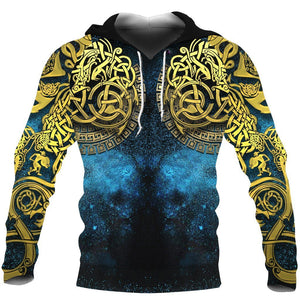 Unisex Hoodie All Over Print Viking Gifts Viking Celtic Knot Tattoo Unisex Hoodie