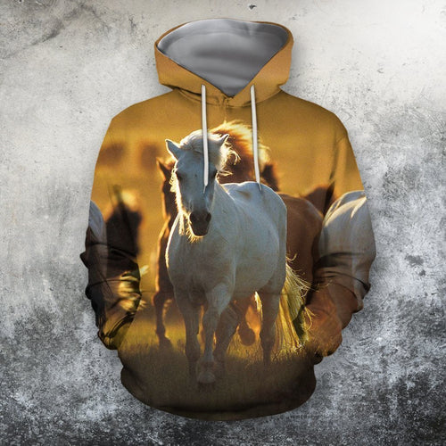 Horse Gifts All Over Print More Horse Unisex Hoodie