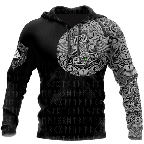 Unisex Hoodie All Over Print Viking Gifts Viking Odin Norse Valhalla Unisex Hoodie