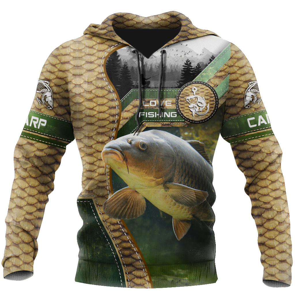 Unisex Hoodie All Over Print Fishing Gifts Carp Fishing Master Camo Unisex Hoodie