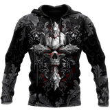 Unisex Hoodie All Over Print Skull Gifts Beautiful Skull Unisex Hoodie