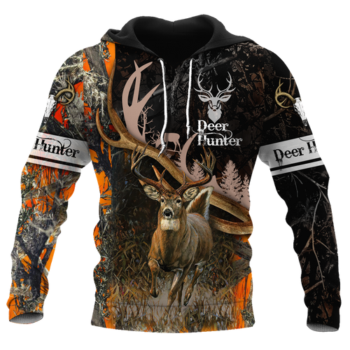 Hunting Gifts Deer Hunting Gifts Hunting Deer Black Camo Unisex Hoodie