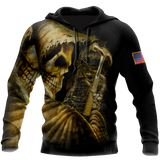 Unisex Hoodie All Over Print Roofer Gifts Skull Roofer All Over Printed Unisex Hoodie Labour Day Gifts