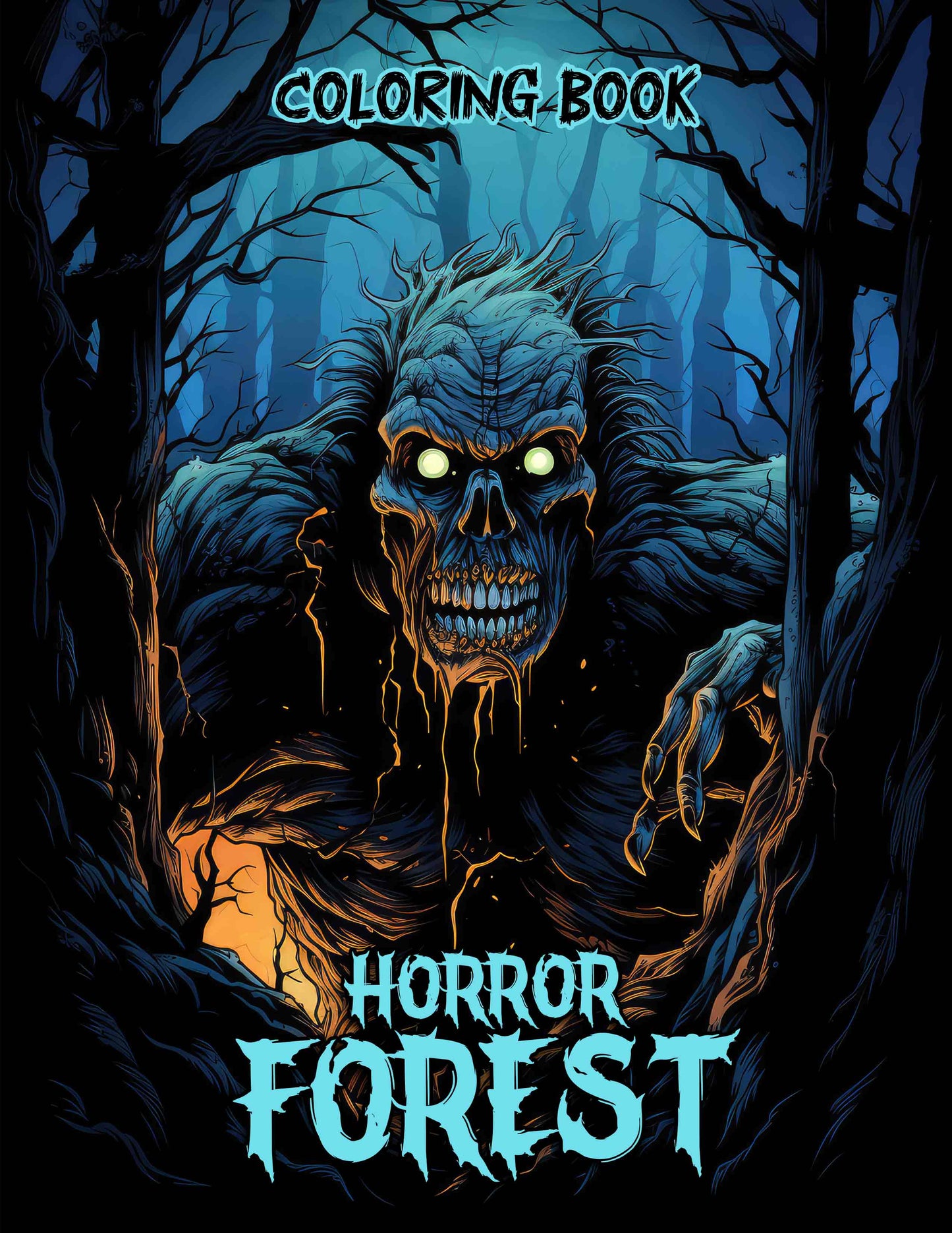 Horror Forest 30 Pages Printable Coloring Book