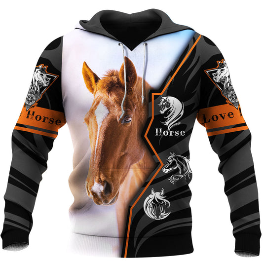 Quarter Horse All Over Print T Shirt Hoodie Hoodie