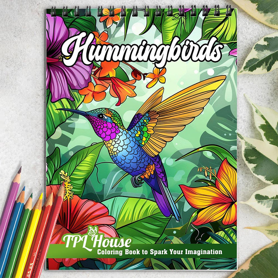 Hummingbirds Coloring Book for Adult