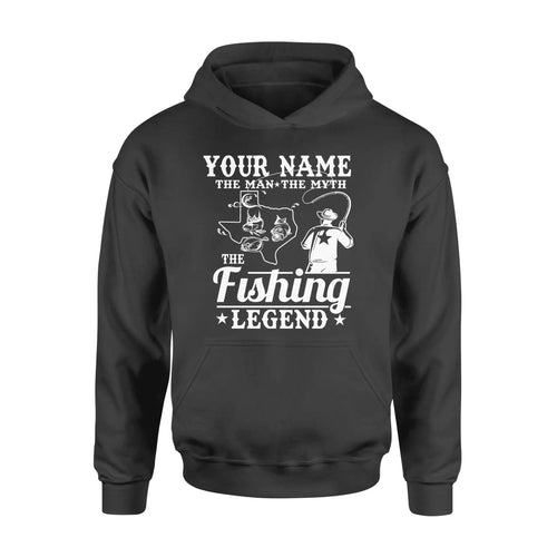 Texas fisherman - the man - the myth - the legend fishing shirts A237 Hoodie