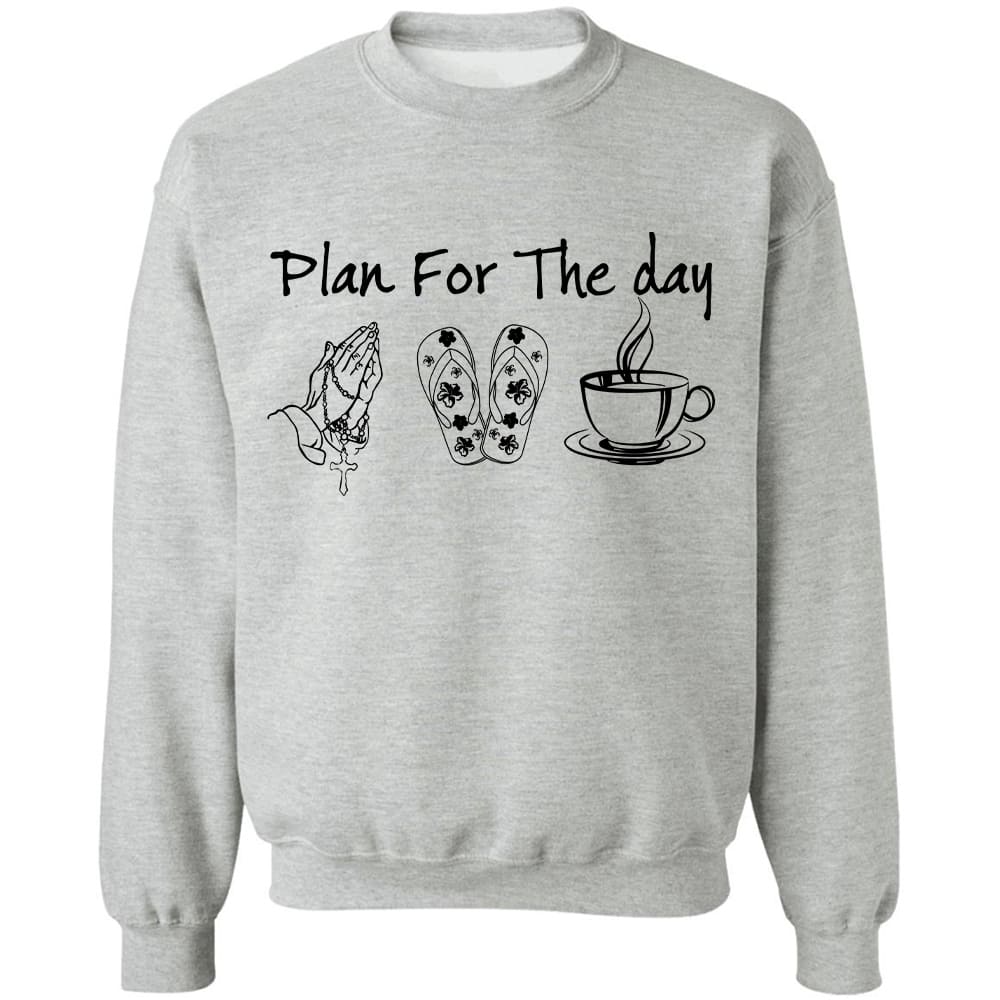 Praying hands, sandal, tea - Plan for the day - Jesus Apparel