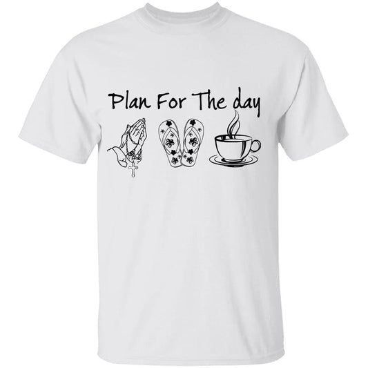 Praying hands, sandal, tea - Plan for the day - Jesus Apparel