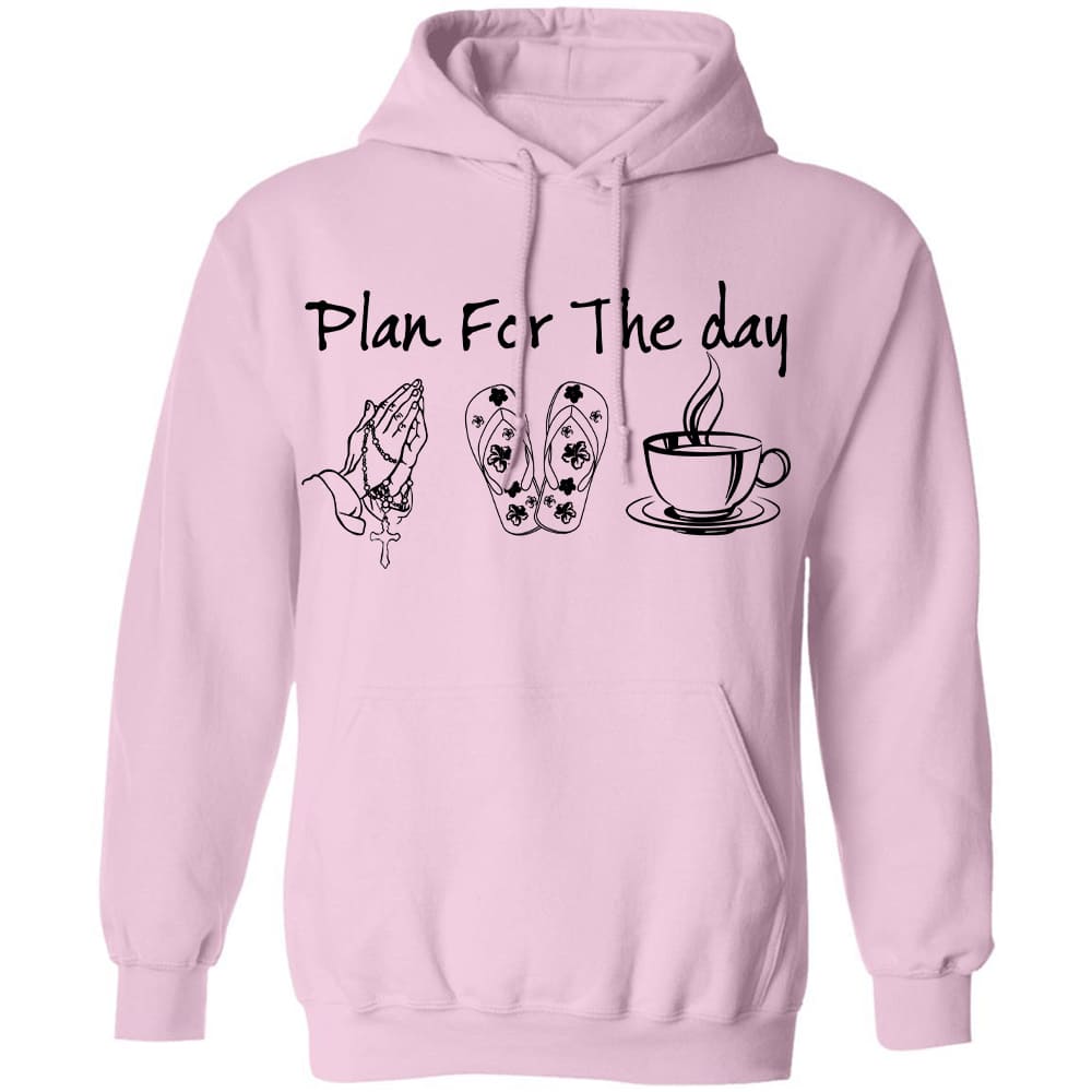 Praying hands, sandal, tea - Plan for the day - Jesus Apparel