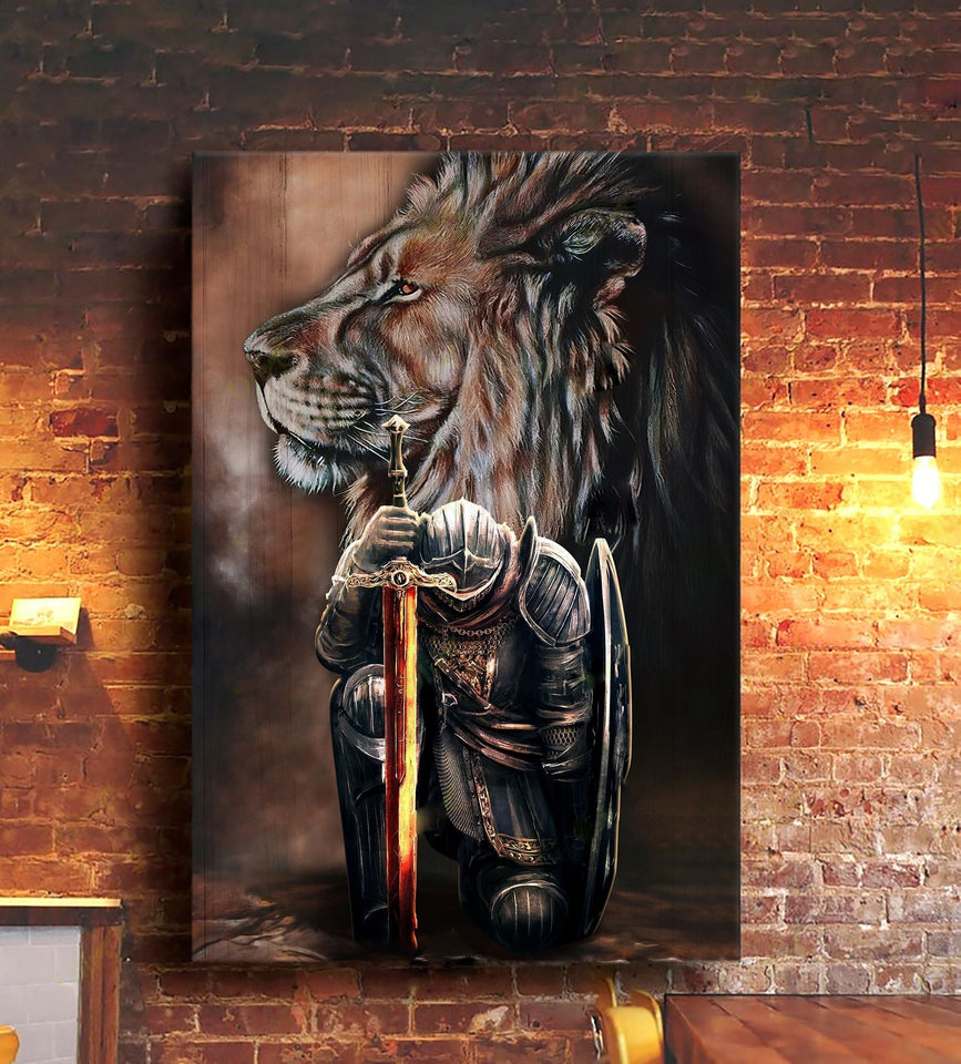 [CUSTOM] Jesus, Lion Of Judah, Warrior Art - Amazing Warrior - Matte Canvas