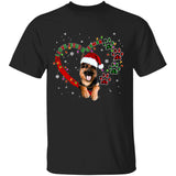 Jesus - Happy Christmas with dog - I love Jesus and German - Apparel