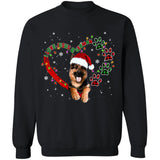 Jesus - Happy Christmas with dog - I love Jesus and German - Apparel