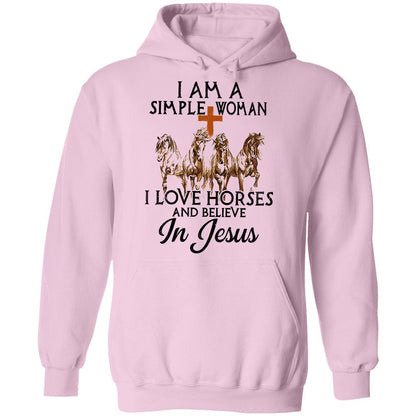Jesus - I'm a simple woman - I love horses and believe in Jesus - Apparel