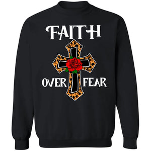 Jesus - Flower cross - Faith over fear - Apparel