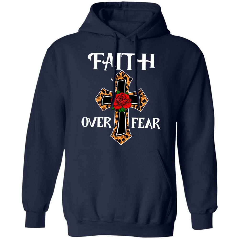 Jesus - Flower cross - Faith over fear - Apparel