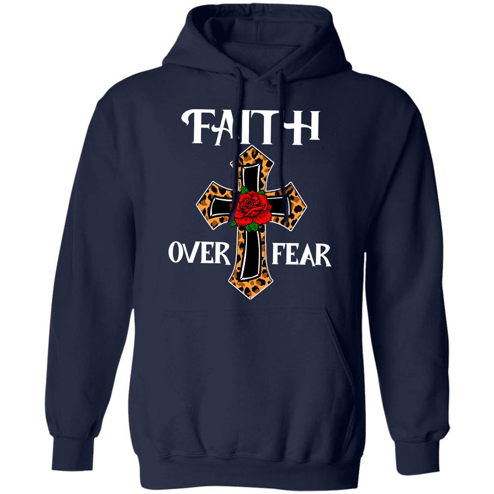 Jesus - Flower cross - Faith over fear - Apparel