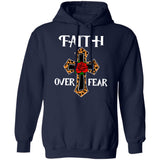 Jesus - Flower cross - Faith over fear - Apparel