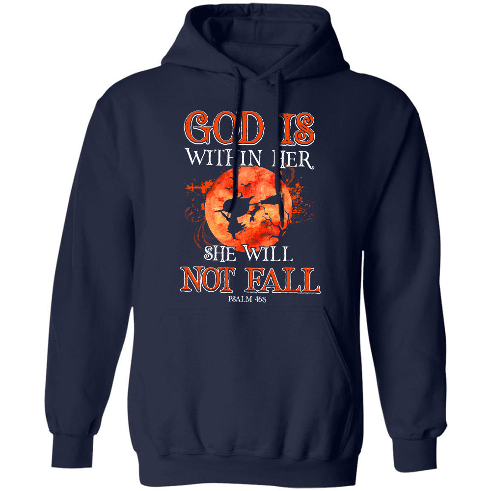 Jesus - Halloween - God is within her, She will not fall - Apparel
