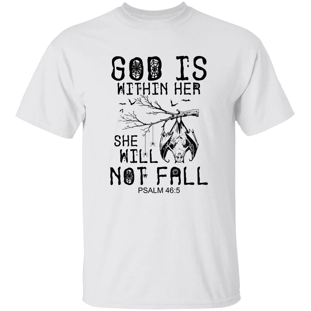 Jesus - Halloween - God is within her, She will not fall - Apparel