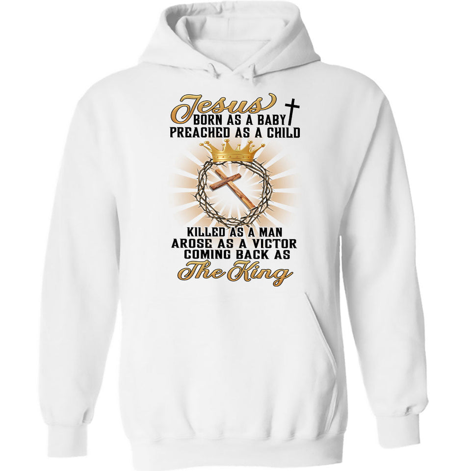 Crown of thorn, Wooden cross, Jesus comes back as the King - Jesus Apparel