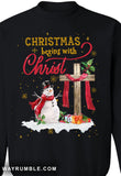 Christmas begins with Christ - Jesus, Snowman Apparel