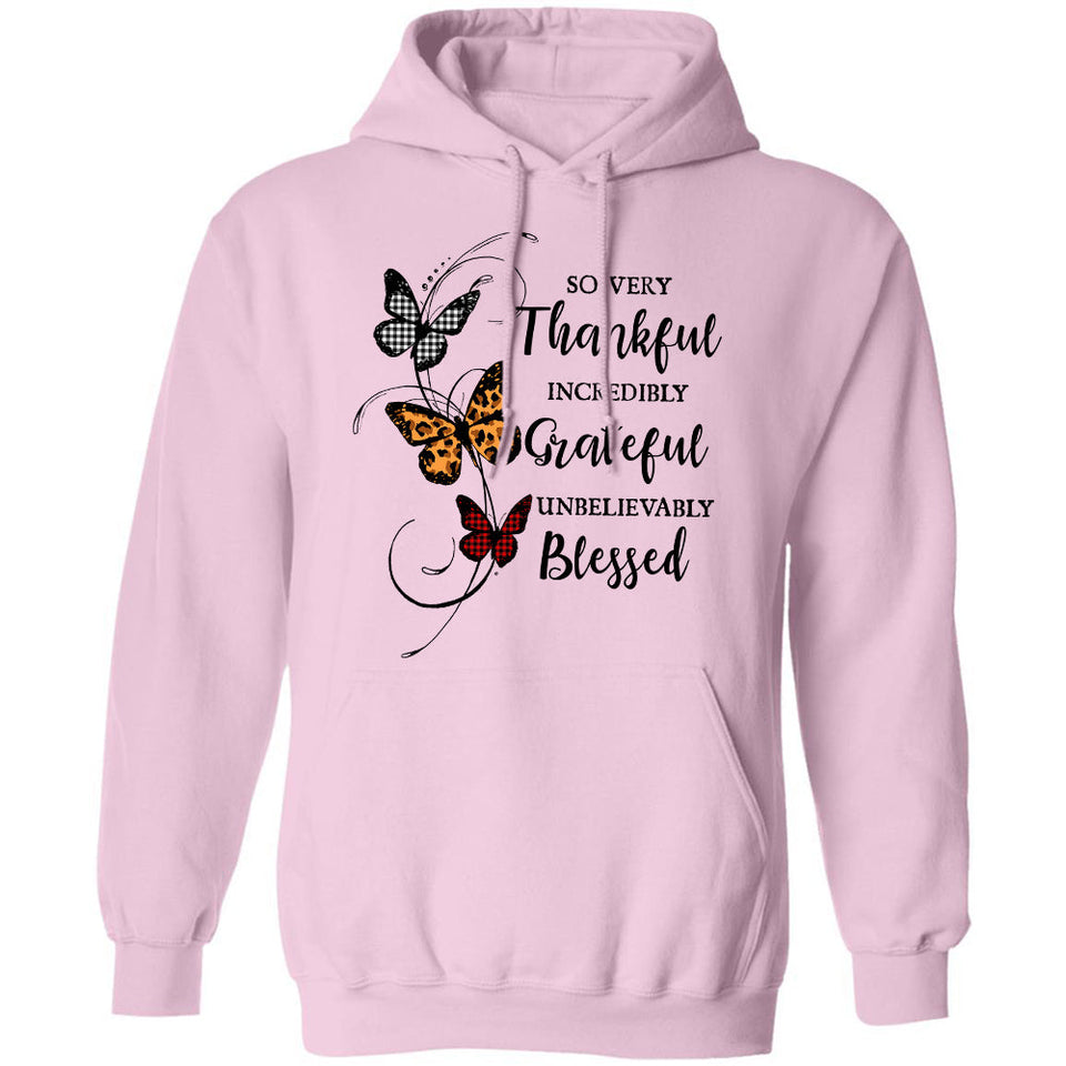 Jesus - Butterfly - So very thankful, Incredibly grateful, Unbelievably blessed - Apparel
