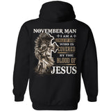 November man, Knight of God, I am a child of God -Jesus Back-printed Apparel