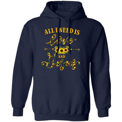 Sunflower - All I need is love and Jesus - Jesus Apparel