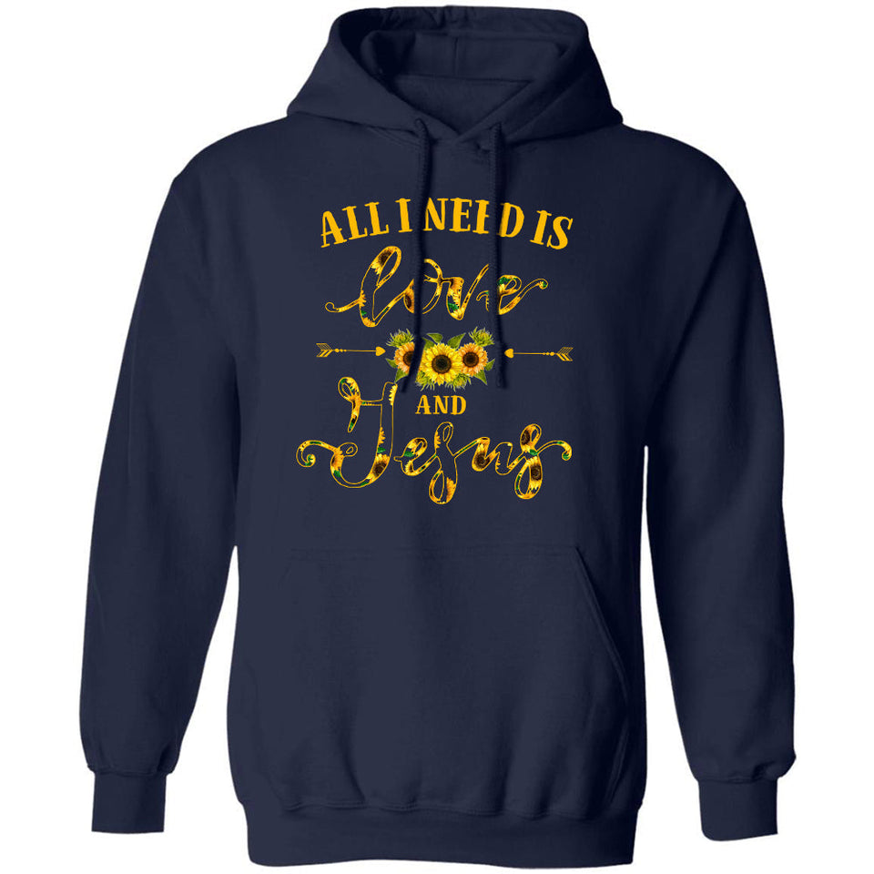 Sunflower - All I need is love and Jesus - Jesus Apparel