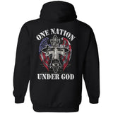 Jesus and the wings of the US, One nation under God - Jesus Back-printed Apparel