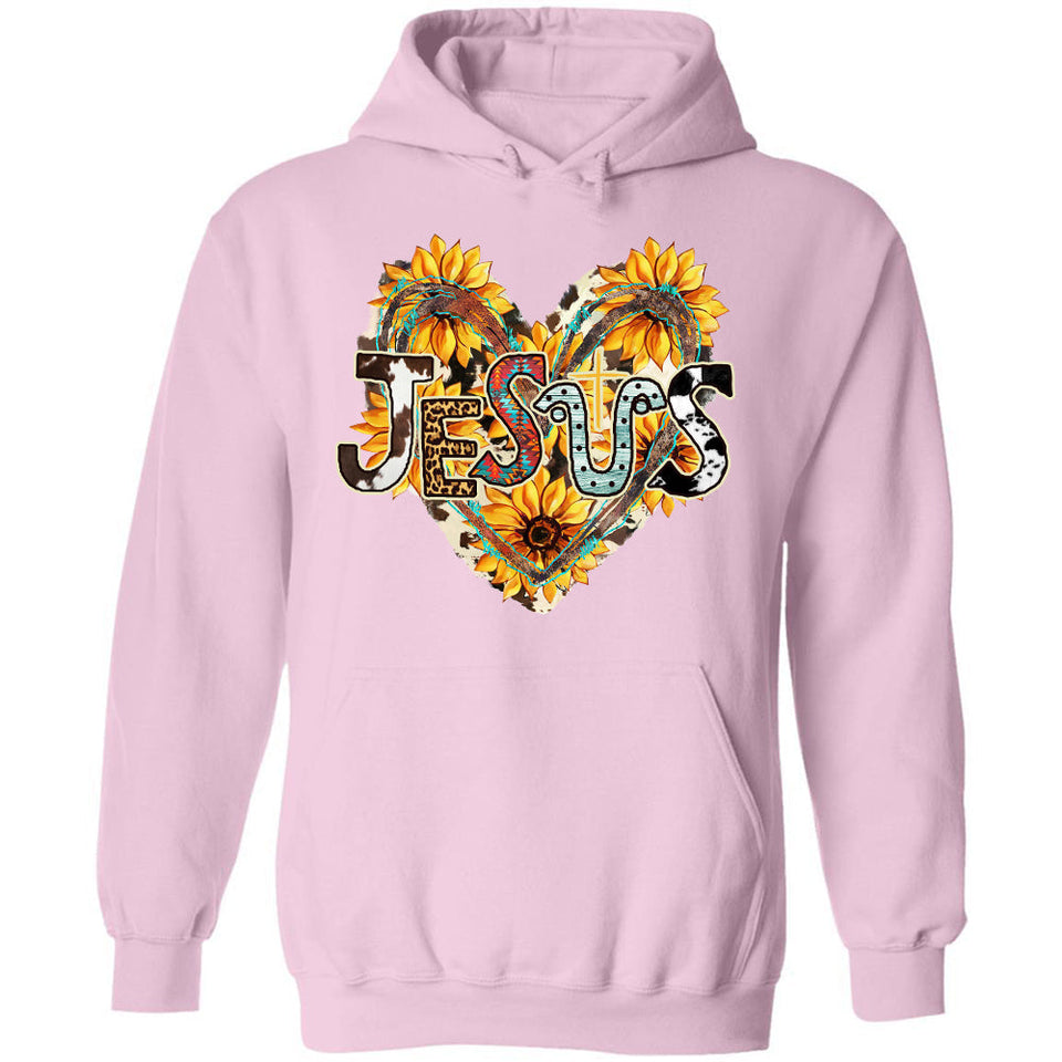 Jesus - Sunflower and Heart - Apparel