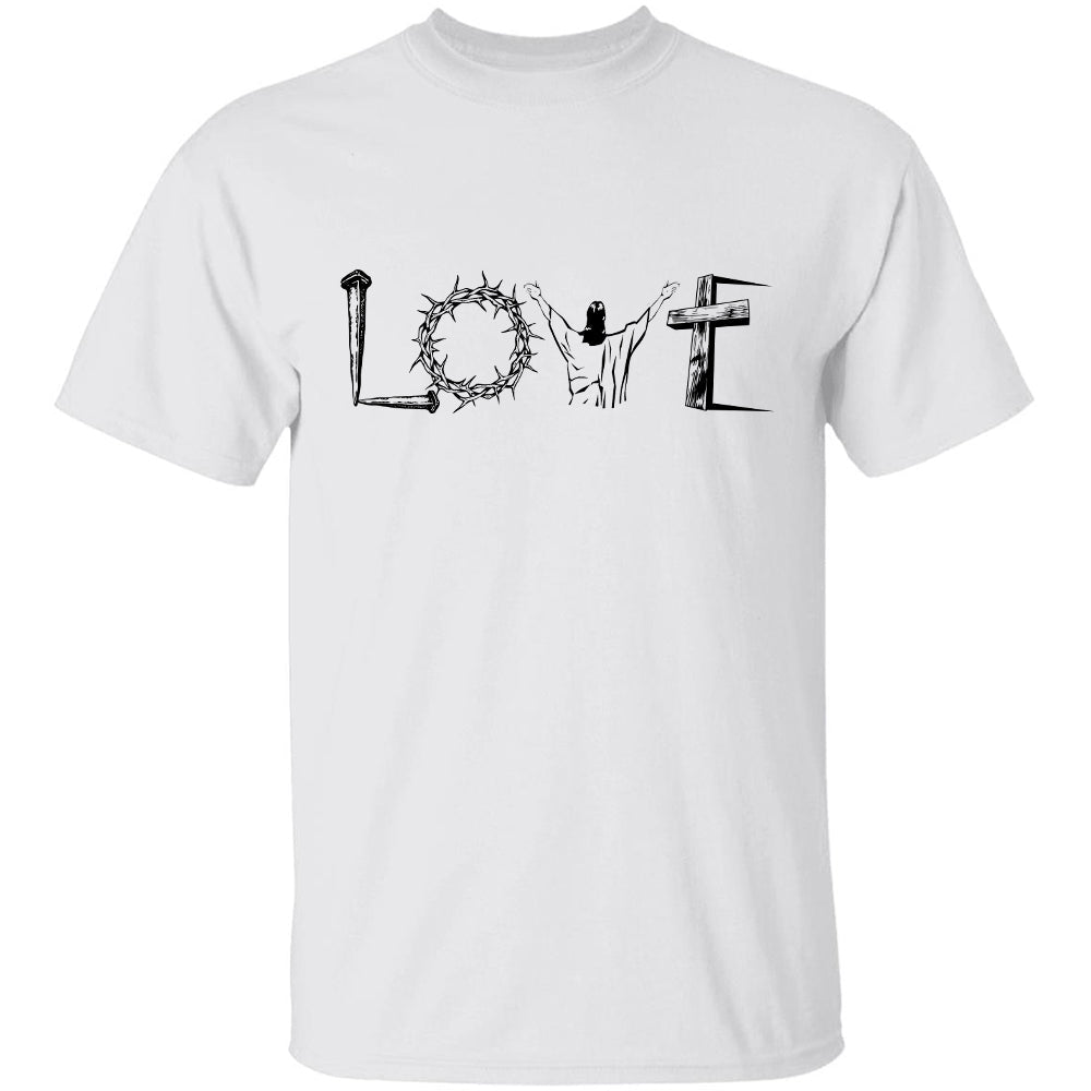 Amazing cross, crown of thorns, Love - Jesus Apparel