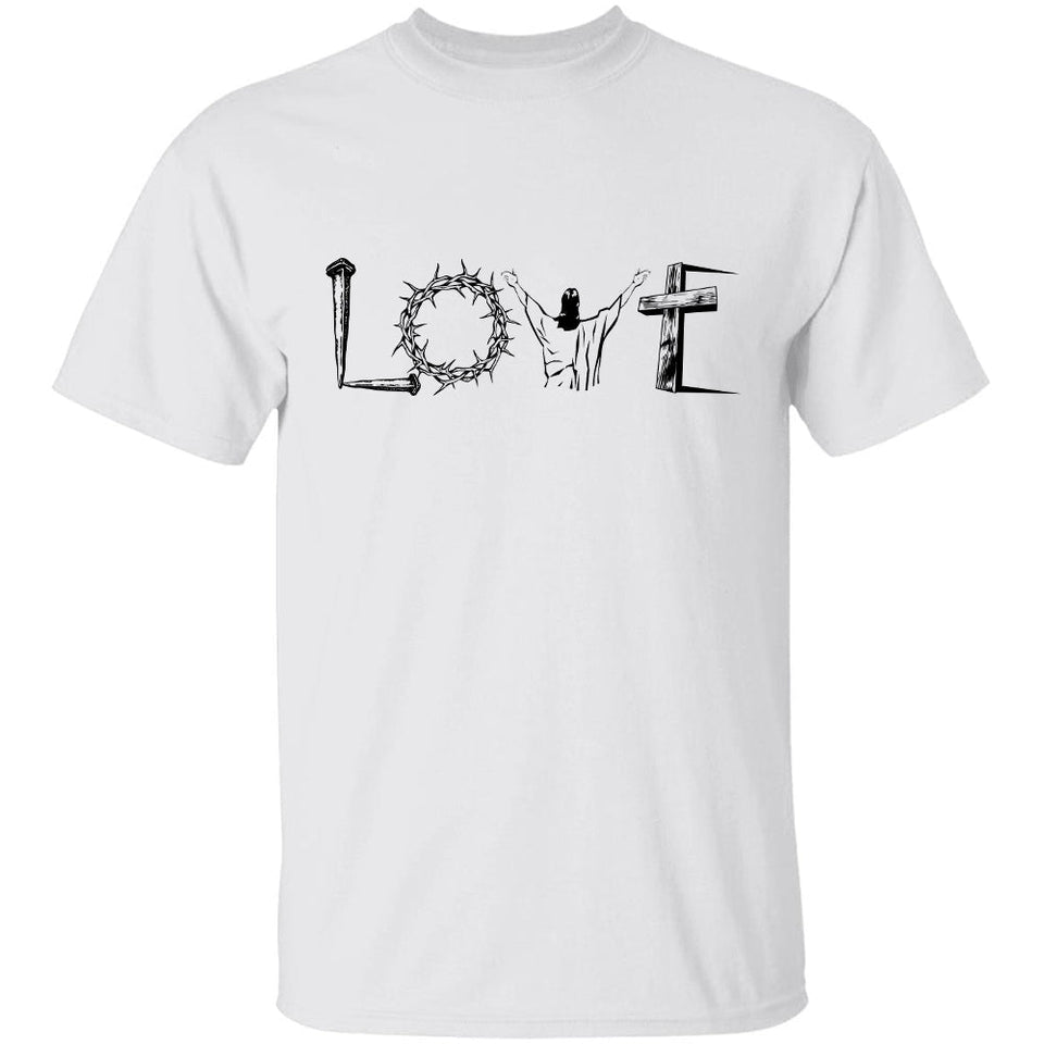Amazing cross, crown of thorns, Love - Jesus Apparel