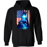 Us flag, Lion of Judah, The great Lion, Beautiful Cross on the sky - Jesus Apparel