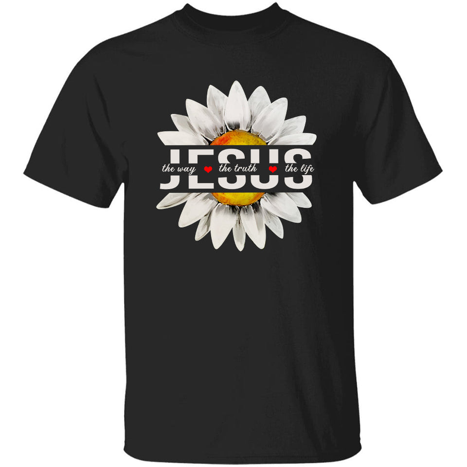 Big daisy symbol, The way, the truth, the life - Jesus Apparel
