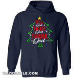 Jesus - Christmas tree - Tell God Trust God Thanks God - Apparel
