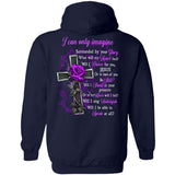 Purple rose, The amazing cross, I can only imagine - Jesus Back-printed Apparel