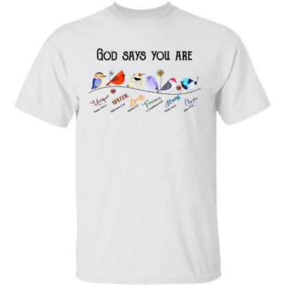 Jesus - Bird - God says you are - Apparel