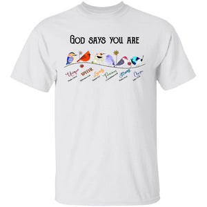 Jesus - Bird - God says you are - Apparel