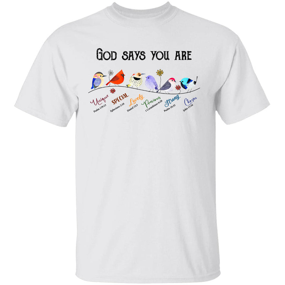 Jesus - Bird - God says you are - Apparel