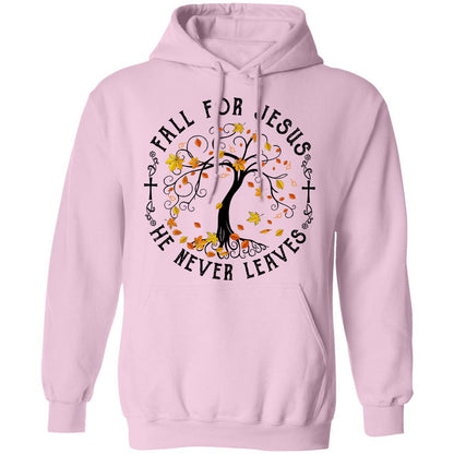 Jesus - Maple tree - Fall for Jesus he never leaves - Apparel