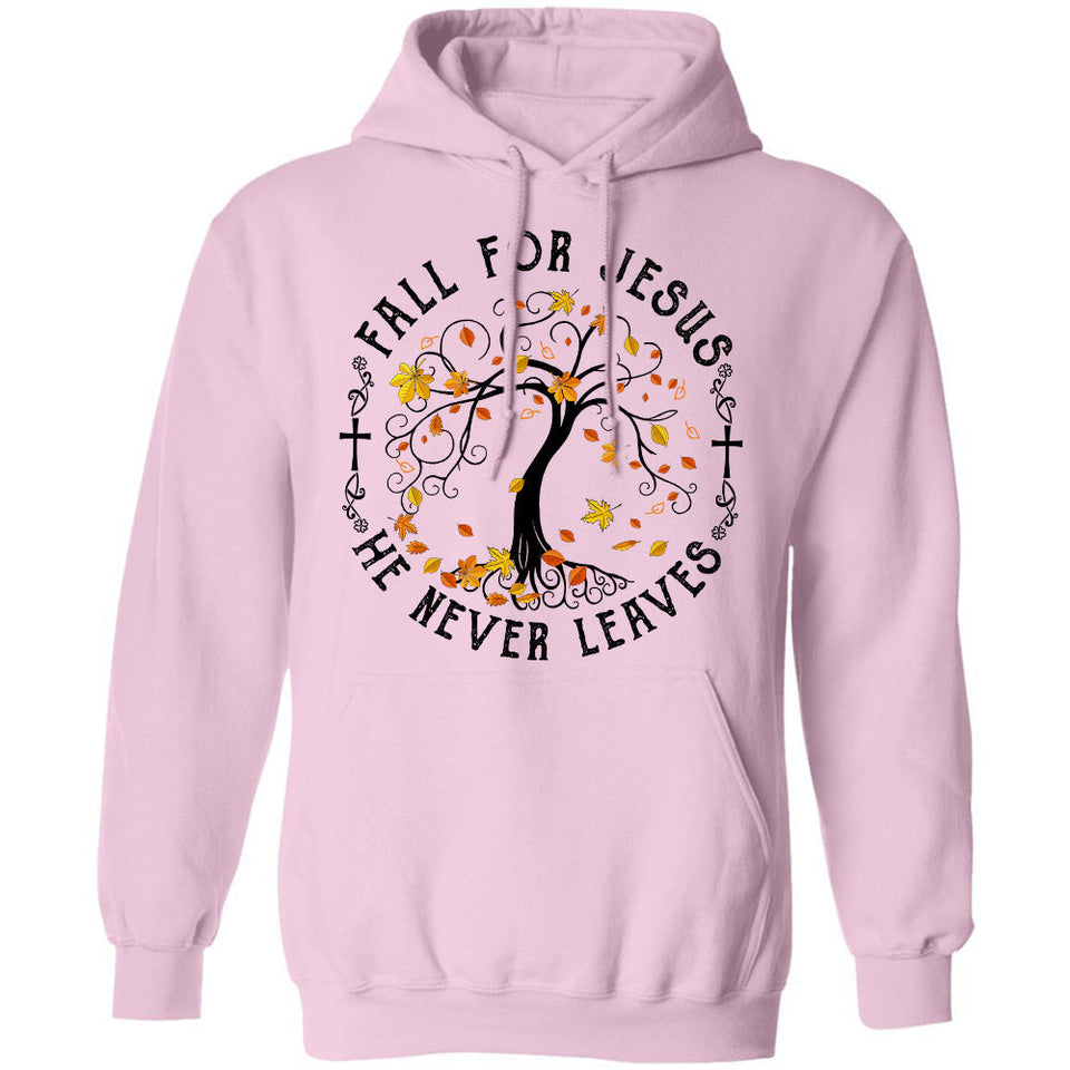 Jesus - Maple tree - Fall for Jesus he never leaves - Apparel