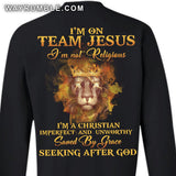 Lion king, Yellow fire, I'm on team Jesus - Jesus Back-printed Apparel