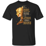 Bookaholic girl, Jesus painting, Lion of Judah, Lamb of God, This girl runs on Jesus an books - Jesus Apparel